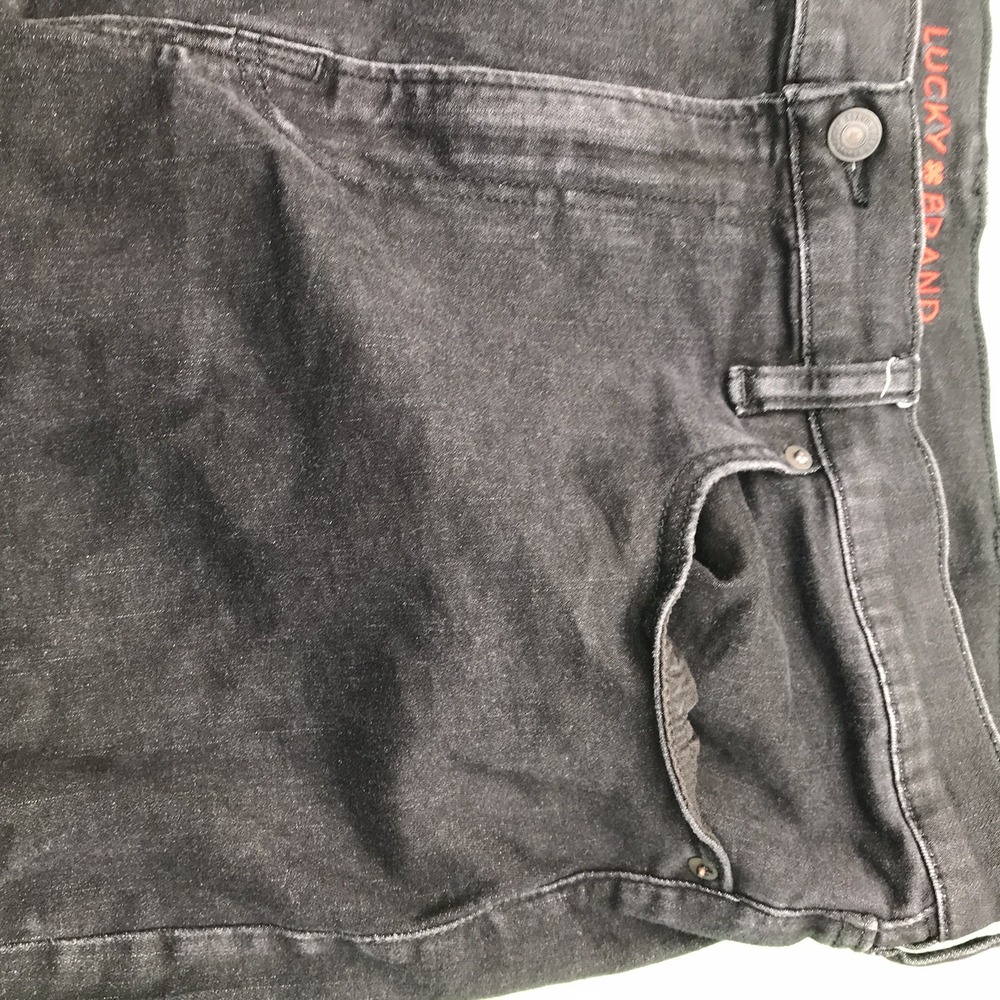 Lucky‎ Brand Athletic Fit Jeans Mens 42x32 Stretch Denim Big Dark Wash Straight - Picture 3 of 16